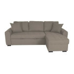 Canap� d'angle convertible r�versible 4 places - tissu beige - contemporain - l 244 x p 151 x h 90 - ...