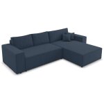 Deco in paris - canap� d'angle convertible et r�versible avec coffre en velours