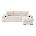 Canap d'angle convertible rversible marlon - mridienne avec coffre - velours ctel l 240 x p 143 ...