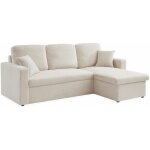 Canapé d'angle convertible en tissu bouclettes blanches - ida - 3 places. fauteuil d'angle réversible ... Canapé d'angle convertible en tissu bouclettes blanches - ida - 3 places. fauteuil d'angle réversible ...