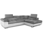 Canap� d'angle droit convertible  marius  275cm gris