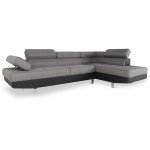 Intensedeco ? canap� d'angle droit 5 places avec t�ti�res relevables ? dimensions l260 x p163 x h72 cm ...