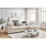 Bobochic - canap� d'angle fixe r�versible belair beige