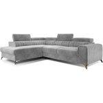 Meubler design - canapé d'angle convertible velours appuis - tête réglables loza - coffre et pieds acier ... Meubler design - canapé d'angle convertible velours appuis - tête réglables loza - coffre et pieds acier ...