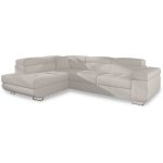 Intensedeco - canap� d'angle gauche convertible marius tissu beige