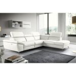 Canap d'angle relax en 100% tout cuir pais de luxe italien avec relax lectrique, 5 / 6 places kaster, ...