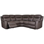 Vente - unique - canapé d'angle relax cuir evasion - marron Vente - unique - canapé d'angle relax cuir evasion - marron