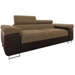 Canap� comfivo eliferu 105, soft 066 + lux 03, 198x102x70cm, faux cuir + tissu, pieds: m�tal