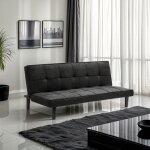 Canap� convertible 2 places clic - clac en tissu design salon giada dark