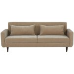 Drawer - canap� convertible 3 places en tissu chenille - taupe - stay