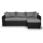 Paris prix - canapé convertible d'angle réversible 'césar' 227cm noir & gris Paris prix - canapé convertible d'angle réversible 'césar' 227cm noir & gris