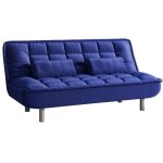 Vente - unique - canapé convertible clic - clac mishan en tissu - bleu Vente - unique - canapé convertible clic - clac mishan en tissu - bleu