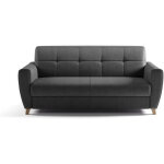 Canap� convertible express 3 places sky - tissu anthracite - 192 x 100 x 88 cm