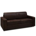 Inside75 - canap convertible express style industriel madagascar 140 cm matelas 16 cm microfibre club ...