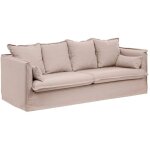 Atmosphera - canapé convertible odilon 3 places beige créateur d'intérieur Atmosphera - canapé convertible odilon 3 places beige créateur d'intérieur