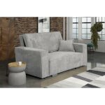 Tendencio - canap� convertible stario 2 places en velours c�tel� gris