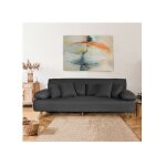 Le quai des affaires - canap convertible tromso / gris chin / 207x80x79 cm