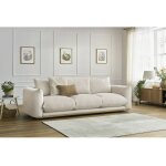 Bobochic - canap� droit fixe 3 places ernest beige