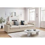 Bobochic - canap� droit fixe 4 places belair beige