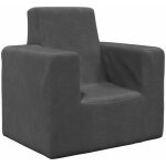 Canap� pour enfants anthracite peluche douce vidaxl