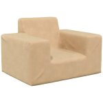 Canapé pour enfants crème peluche douce vidaxl Canapé pour enfants crème peluche douce vidaxl