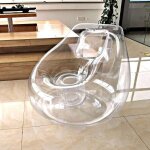 Canap gonflable transparent, meubles de camping, pouf gonflable, pour la maison, le bureau, l'extrieur, ...