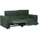 Beliani - canap inclinable lectrique avec port usb 2 places en tissu vert ulven
