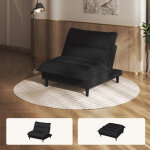 Canap� - lit futon tissu velours de lait avec dossier r�glable, petit canap� - lit moderne pour petits ...