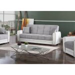 Dmora - canap luis, canap conteneur 3 places en co - cuir et tissu, canap de salon en tissu rembourr ...