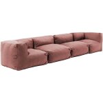 Canap� de jardin modulable 4 places terracotta - mixi