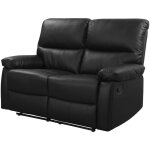 Canap� relax  lincoln  - 147 x 89 x 103 cm - 2 places - noir