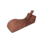 Viking choice ? canap� relax pliable daim marron ? 2 places ? 150cm longueur ? tissu coton su�de ? confort ...