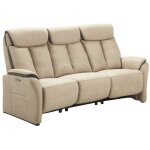 Canapé de relaxation électrique en nubuck kondort - beige - 3 places relax électrique Canapé de relaxation électrique en nubuck kondort - beige - 3 places relax électrique