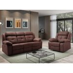 Les tendances - canap de relaxation en nubuck farenza - beige clair - systme manuel - 1 place fauteuil ...