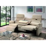 Canap de relaxation en nubuck valenza - gris fonc - systme electrique - 1 place fauteuil