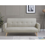 Concept - usine - malmo - canap� scandinave convertible 3 places beige