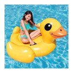 57566 canard gonflable 147x147x81 cm pvc jaune 2 chambres a' air 2 poigne'es poids maximum 40 kg adapte' ...