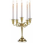 Candlabres bougeoirs dors 5 bras en mtal bougeoirs 27cm haut bougeoir conique pour mariage fte d'anniversa ...