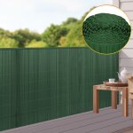 Einfeben - canisse double face pvc vert 0. 9 x 3 m rsistant aux uv tapis de protection visuelle