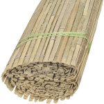 Jardindeco - canisse en bambou naturel - 1, 5 x 5m [a l'unit]