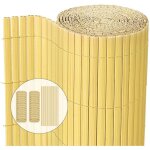 Canisse pvc brise vue ultra renforce avec attaches de fixation 90x500cm beige