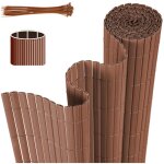 Tolletour - canisse en pvc double face. 90% d'occultation. marron. h. 140 cm x l. 500 cm Tolletour - canisse en pvc double face. 90% d'occultation. marron. h. 140 cm x l. 500 cm