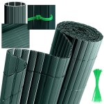 Canisse en pvc à double face, brise vue pour jardin, balcon et terrasse, occultant clôture 90 x 300 cm, ... Canisse en pvc à double face, brise vue pour jardin, balcon et terrasse, occultant clôture 90 x 300 cm, ...