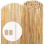 Canisse en roseau naturel brise vue avec attaches de fixation 100x300cm