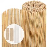 Canisse en roseau naturel brise vue avec attaches de fixation 140x600cm