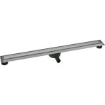 Caniveau de douche � l'italienne acier inox � carreler avec siphon �vacuation, drain de cabine de douche ...