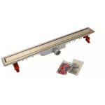 Nicoll - caniveau de douche docia sicanfh80r 790x95mm d40mm sans natte