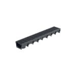 Mea - caniveau extérieur 1m avec grille en plastique recyclé noir park - caniveaux pour terrasse, piscine, ... Mea - caniveau extérieur 1m avec grille en plastique recyclé noir park - caniveaux pour terrasse, piscine, ...
