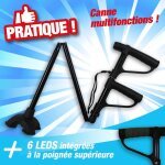 Canne double poignée ajustable Canne double poignée ajustable