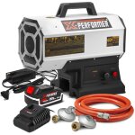 Canon  chaleur au gaz rglable de 9  20kw et fonctionnant sur batterie ou sur secteur avec batterie ...